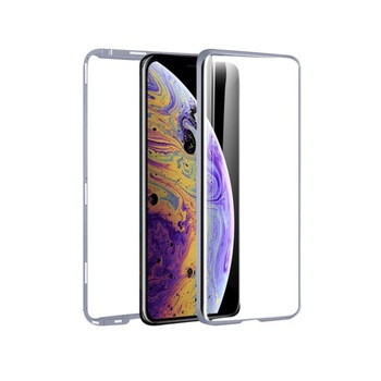 Husa 360 Magnetica cu sticla fata + spate pentru Galaxy S10e Silver Husa 360 Magnetica cu sticla fata + spate pentru Galaxy S10e Silver