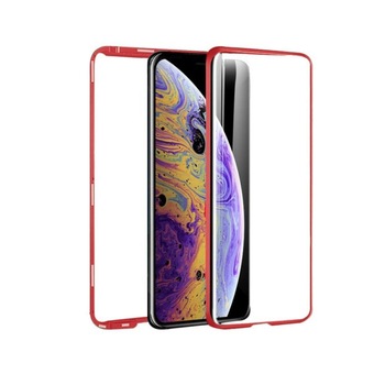 Husa 360 Magnetica cu sticla fata + spate pentru Galaxy S10e Red Husa 360 Magnetica cu sticla fata + spate pentru Galaxy S10e Red