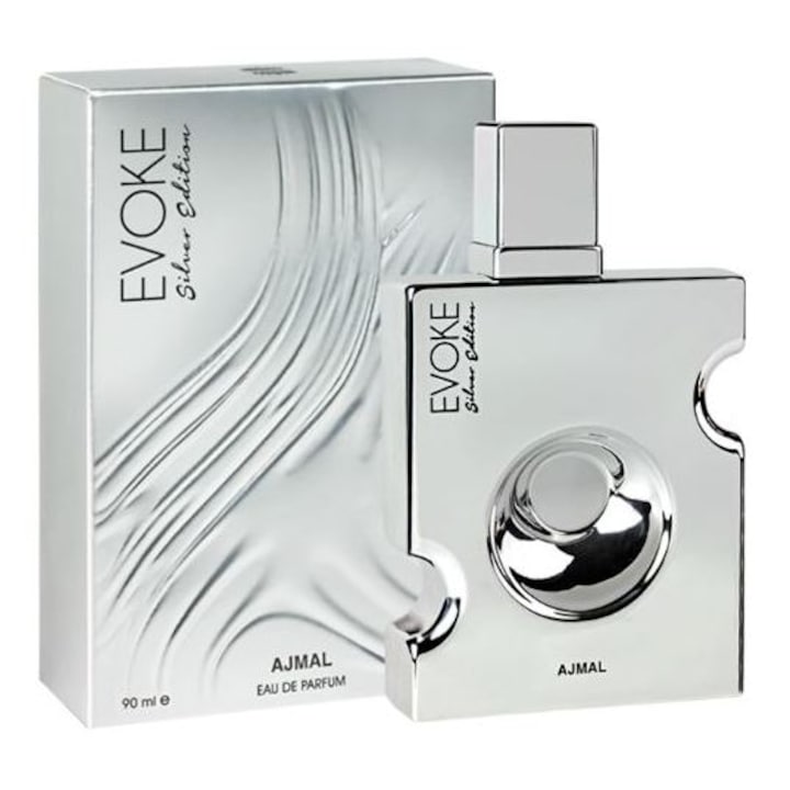 Apa de Parfum Ajmal, Evoke Silver Edition, Barbati, 90 ml