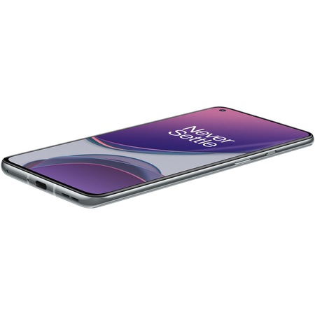 Telefon mobil OnePlus 8T, Dual SIM, 128GB, 8GB RAM, 5G, Lunar Silver