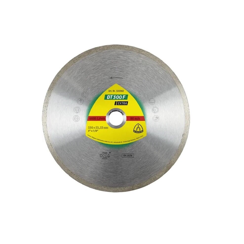 Disc diamantat continuu 125x22.23mm Klingspor Extra DT300F 325358