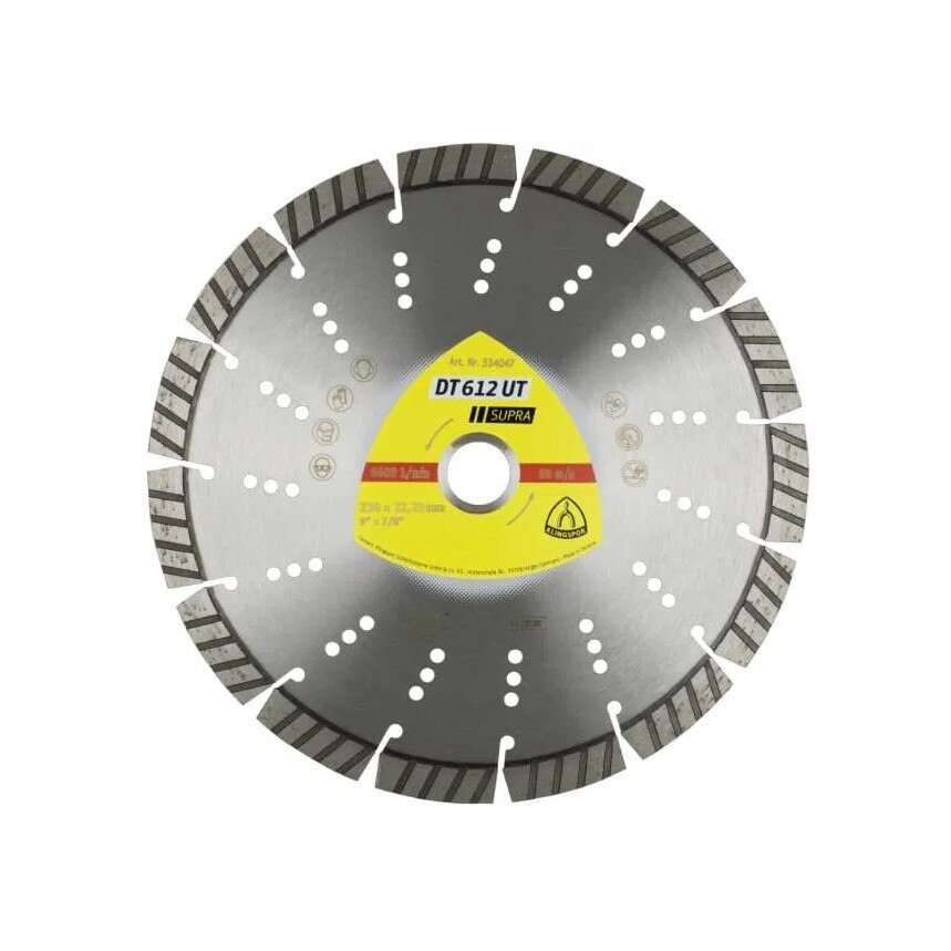 Disc diamantat segmentat turbo 125mm Klingspor DT612UT Supra 334045