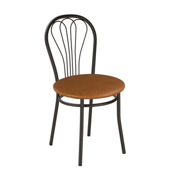 Scaun bucatarie MF Venus Black, piele ecologica, aramiu Scaun bucatarie MF Venus Black, piele ecologica, aramiu