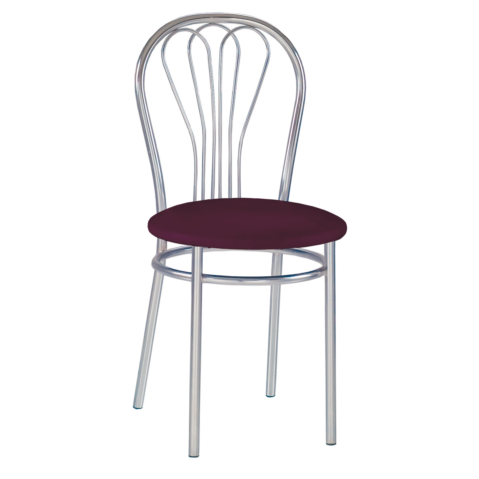 Scaun bucatarie MF Venus Chrome, piele ecologica, mov