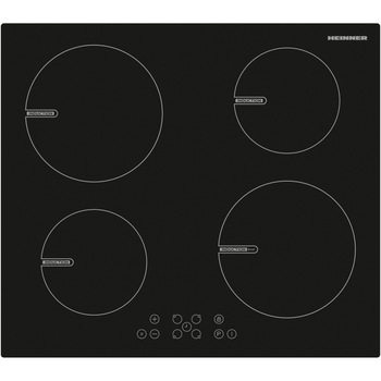 Plita incorporabila Heinner HBHI-V591BTC, Inductie, 4 zone de gatit, Touch control, Boost 1 zone, 60 cm, Negru Plita incorporabila Heinner HBHI-V591BTC, Inductie, 4 zone de gatit, Touch control, Boost 1 zone, 60 cm, Negru