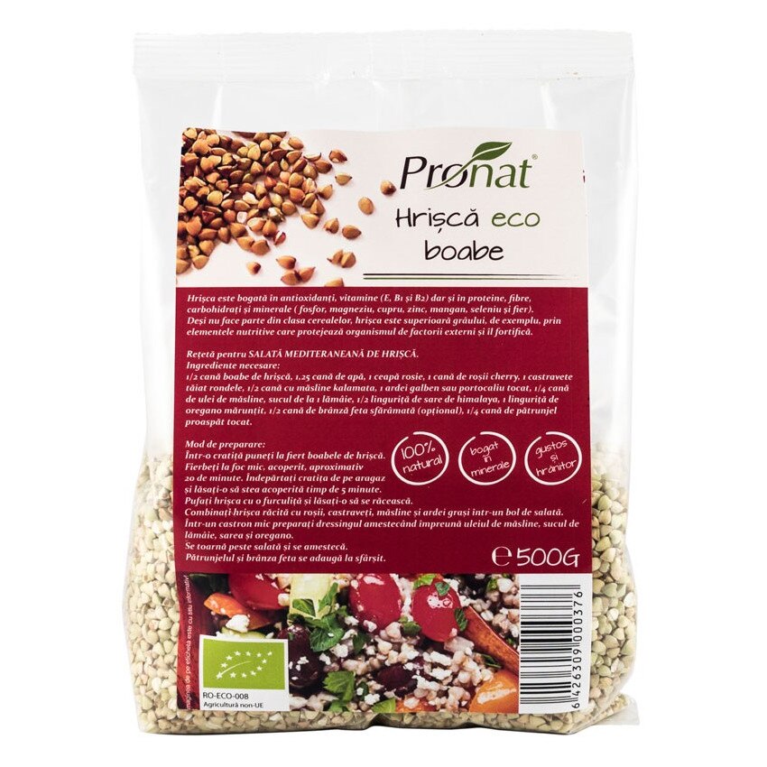 Hrisca, bio, Pronat, 500g