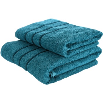Set 2 prosoape Quasar & Co., 100% bumbac, 50 x 90 / 70 x 140 cm, turcoaz Set 2 prosoape Quasar & Co., 100% bumbac, 50 x 90 / 70 x 140 cm, turcoaz