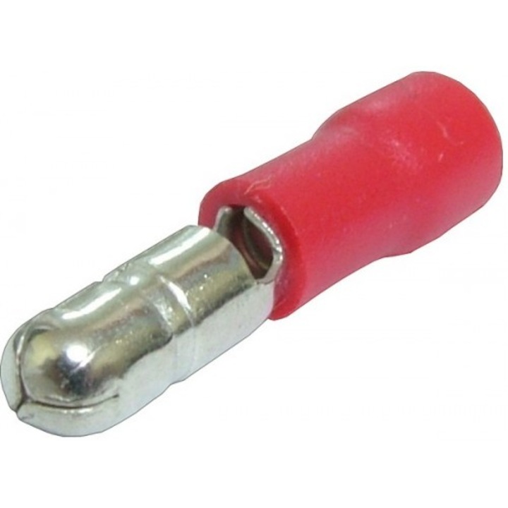 Terminal 4,2mm, tata, izolat, rosu - 125926