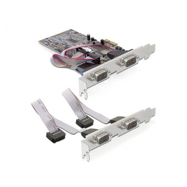 Placa PCI Express cu 4 porturi Serial, Delock 89178