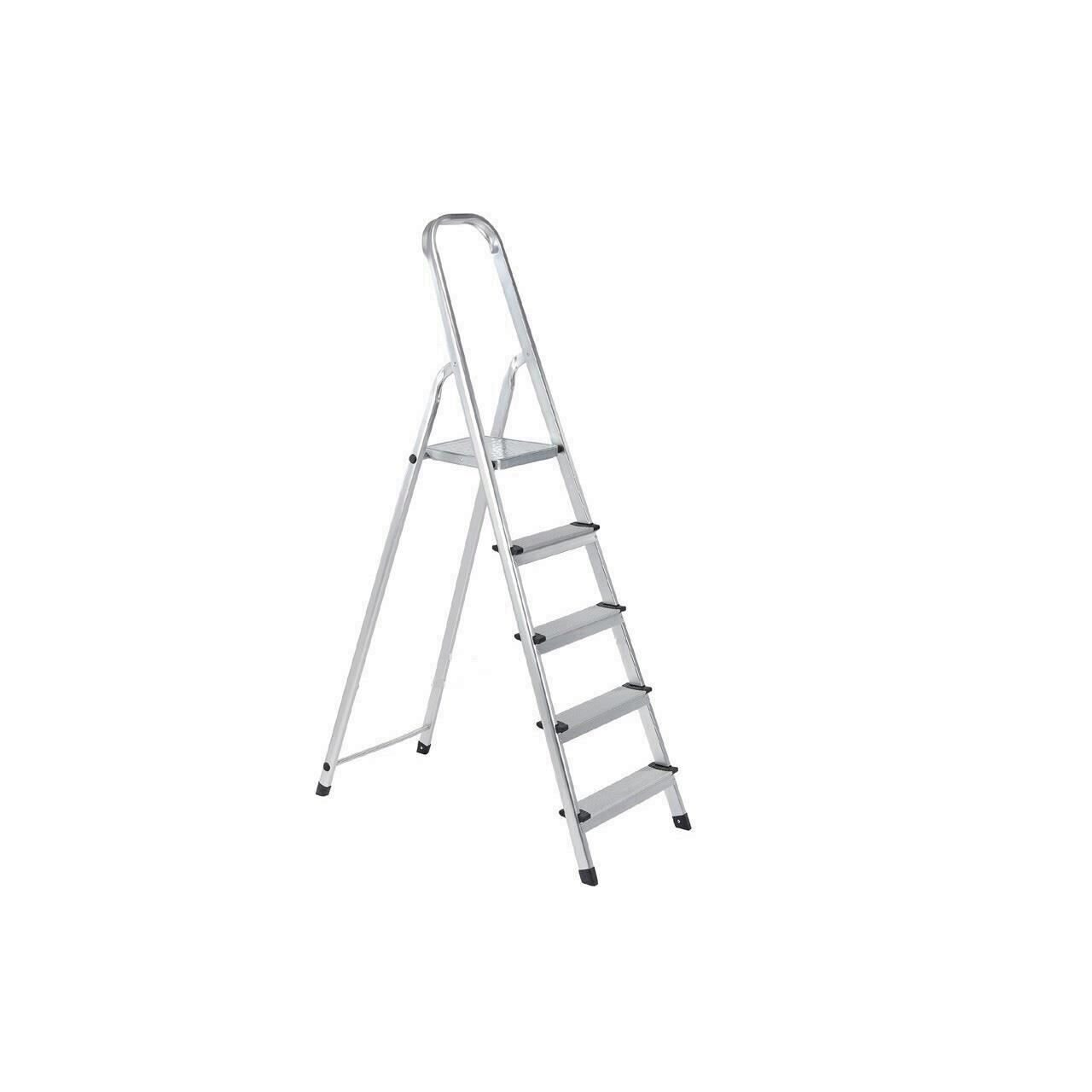 Scara aluminiu 5 trepte, Strend Pro ALW5, 1.75 m, 120 kG