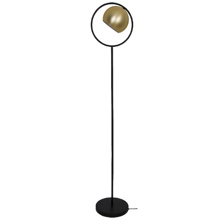 Lampadar, negru, 1 x (E27), IP20 • GoodHome Toroba