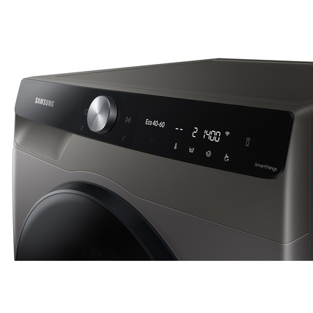 Masina de spalat rufe Samsung WW90T734DBX/S7, 9 kg, 1400 RPM, Clasa A, Quick Bubble, AI Control, Auto Dispenser, Steam, Super Speed 59, Motor Digital Inverter, Wifi, Inox