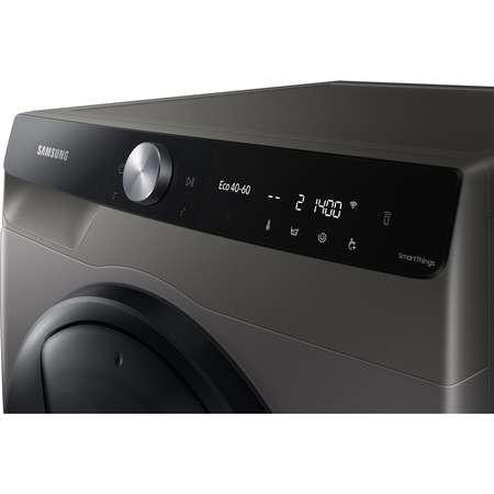 Masina de spalat rufe Samsung WW90T754DBX/S7, 9 kg, 1400 RPM, Clasa A, Quick Bubble, AI Control, Add Wash, Steam, Super Speed 39, Motor Digital Inverter, Wifi, Inox