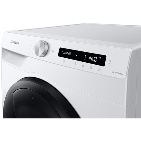 Masina de spalat rufe Samsung WW90T554DAW/S7, 9 kg, 1400 RPM, Clasa A, Add Wash, AI Control, Steam, Eco Bubble, Drum Clean, Motor Digital Inverter, Wifi, Alb