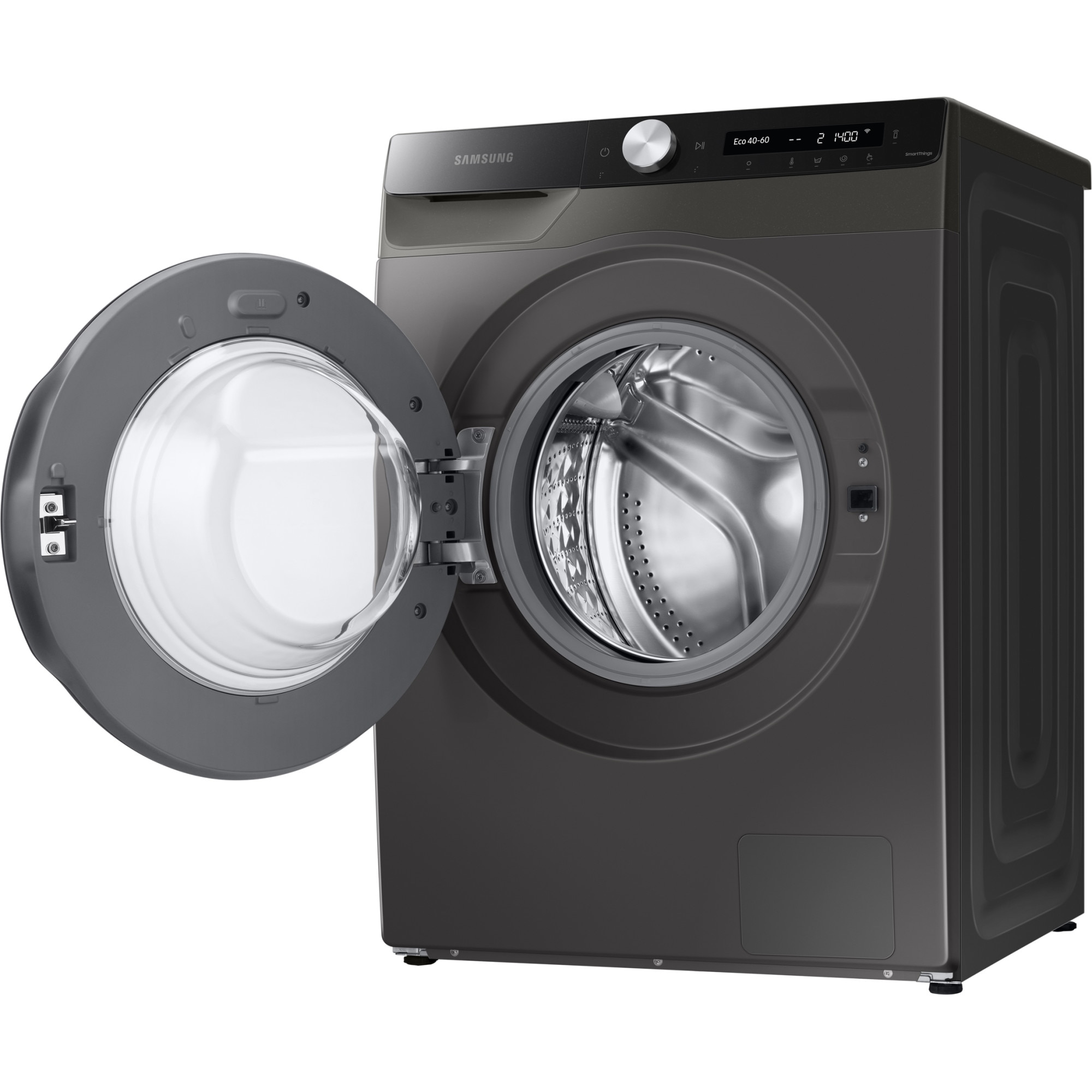 Masina de spalat rufe Samsung WW80T534DAX/S7, 8 kg, 1400 RPM, Clasa B, Auto-Dispenser, AI Control, Steam, Eco Bubble, Drum Clean, Motor Digital Inverter, Wifi, Smart Control, Inox
