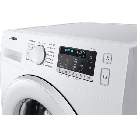 Masina de spalat rufe Samsung WW80TA026TT/LE, 8 kg, 1200 RPM, Clasa B, Eco Bubble, Bubble Soak, Steam, Smart Check, Motor Digital Inverter, Alb