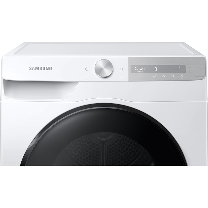 Сушилня Samsung DV90T7240BH/S7, Термопомпа, 9 кг, Клас A+++, AI Control, Super Speed, Hygiene Care, Optimal Dry, Air Wash, Wifi, Бял