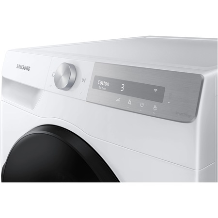 Uscator de rufe Samsung DV90T7240BH/S7, Pompa de caldura, 9 kg, Clasa A+++, AI Control, Super Speed, Hygiene Care, Optimal Dry, Air Wash, Wifi, Alb