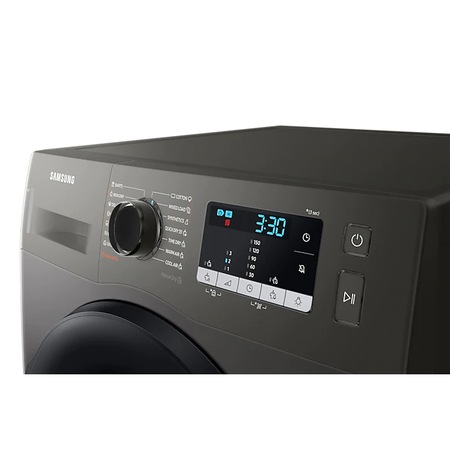 Uscator de rufe Samsung DV90TA040AX/LE, Pompa de caldura, 9 kg, Clasa A++, Quick Dry, Optimal Dry, Wrinkle Prevent, Smart Check, Inox