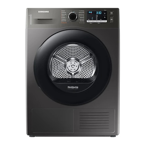 Uscator de rufe Samsung DV90TA040AX/LE, Pompa de caldura, 9 kg, Clasa A  , Quick Dry, Optimal Dry, Wrinkle Prevent, Smart Check, Inox