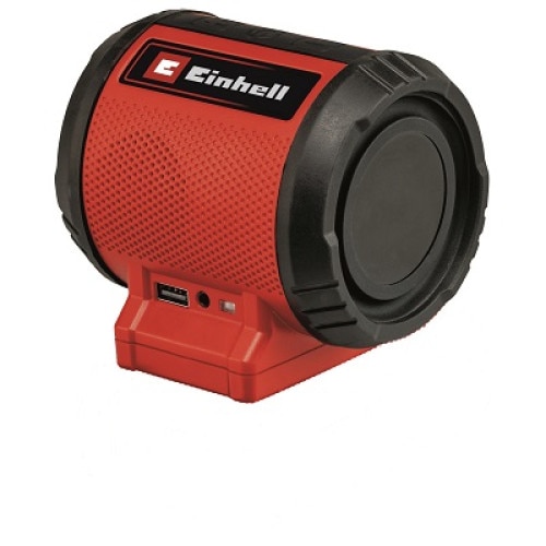 Boxa wireless pentru dispozitivele compatibile Bluetooth, Einhell Power X-Change TC-SR 18 Li BT - Solo, voltaj iesrire 5 V, curent iesire 2 A, putere iesire boxa 2 x 3 W, volum maxim 85 dB, versiune bluetooth 5.00, livrat fara acumulator si incarcator