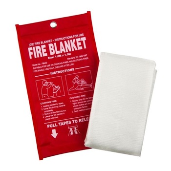 Patura protectie incendiu din fibra de sticla, coso, rosu, 100 x 100 cm Patura protectie incendiu din fibra de sticla, coso, rosu, 100 x 100 cm