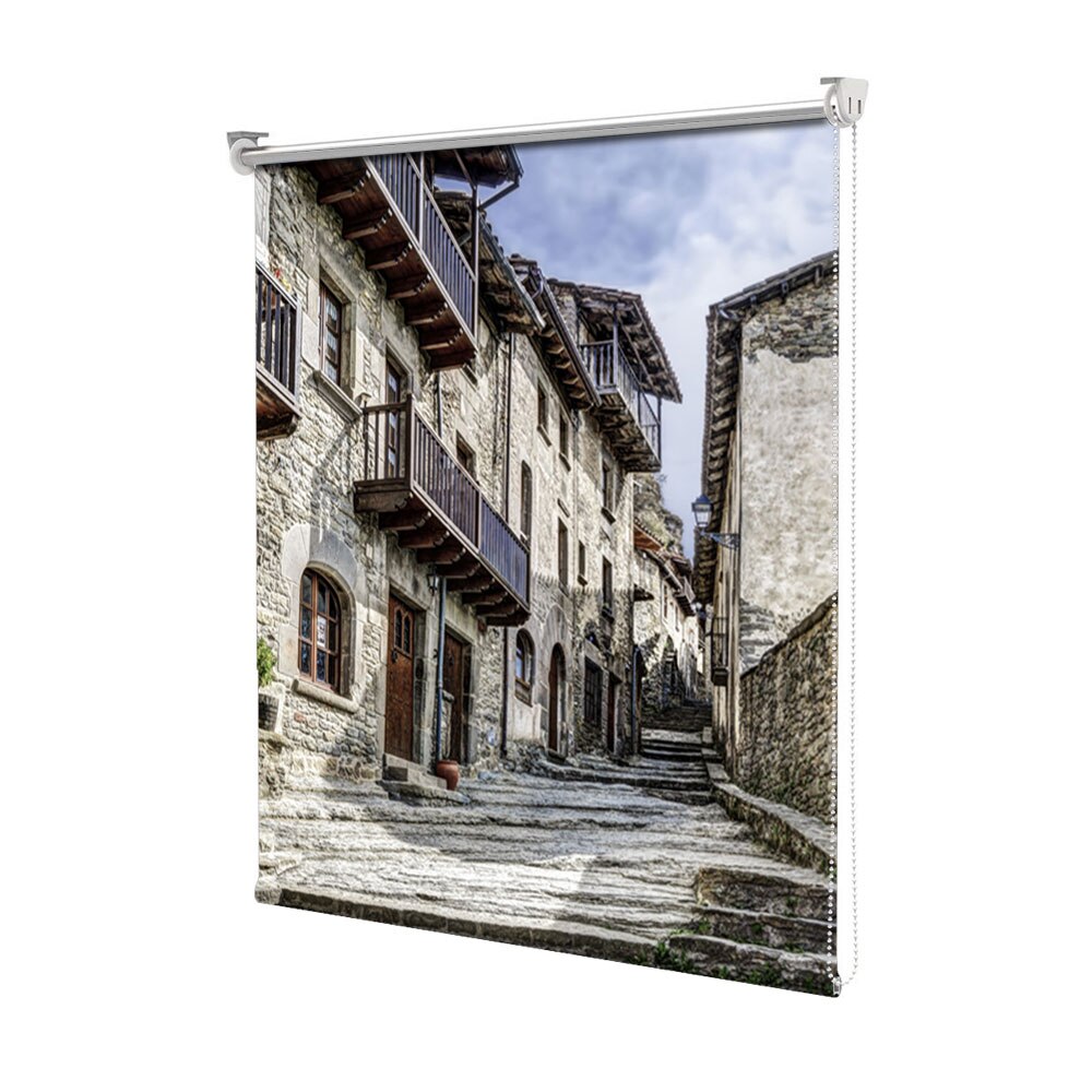 Rolete Art Shade tip Jaluzele cu Rulou si sistem inclus, Orasul Catalunia in Spania, Decoratiuni, Latime 55 cm x Inaltime 250 cm