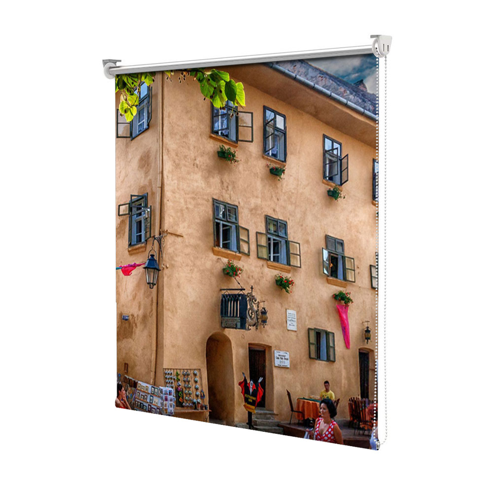Rolete Art Shade tip Jaluzele cu Rulou si sistem inclus, Casa Dracula Sighisoara, Decoratiuni, Latime 55 cm x Inaltime 250 cm