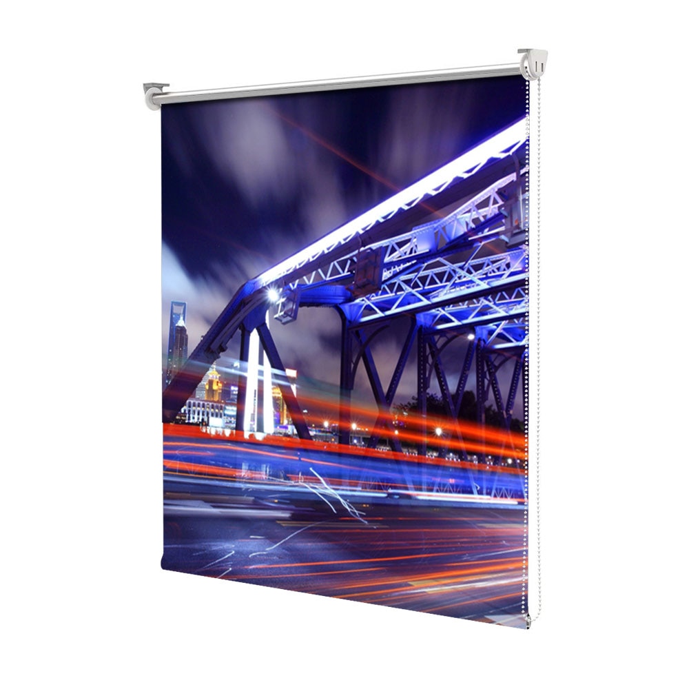 Rolete Art Shade tip Jaluzele cu Rulou si sistem inclus, Trafic in Shanghai, Decoratiuni, Latime 55 cm x Inaltime 250 cm