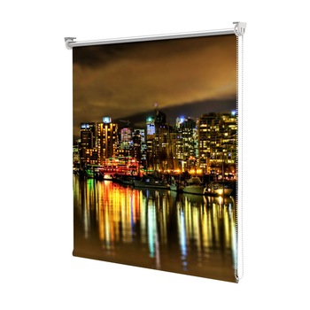 Rolete Art Shade tip Jaluzele cu Rulou si sistem inclus, Vancouver Canada Noaptea, Decoratiuni, Latime 55 cm x Inaltime 250 cm Rolete Art Shade tip Jaluzele cu Rulou si sistem inclus, Vancouver Canada Noaptea, Decoratiuni, Latime 55 cm x Inaltime 250 cm