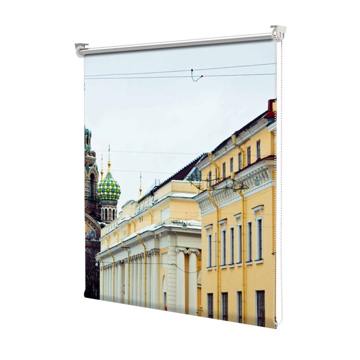 Rolete Art Shade tip Jaluzele cu Rulou si sistem inclus, St Petersburg Russia, Decoratiuni, Latime 180 cm x Inaltime 250 cm