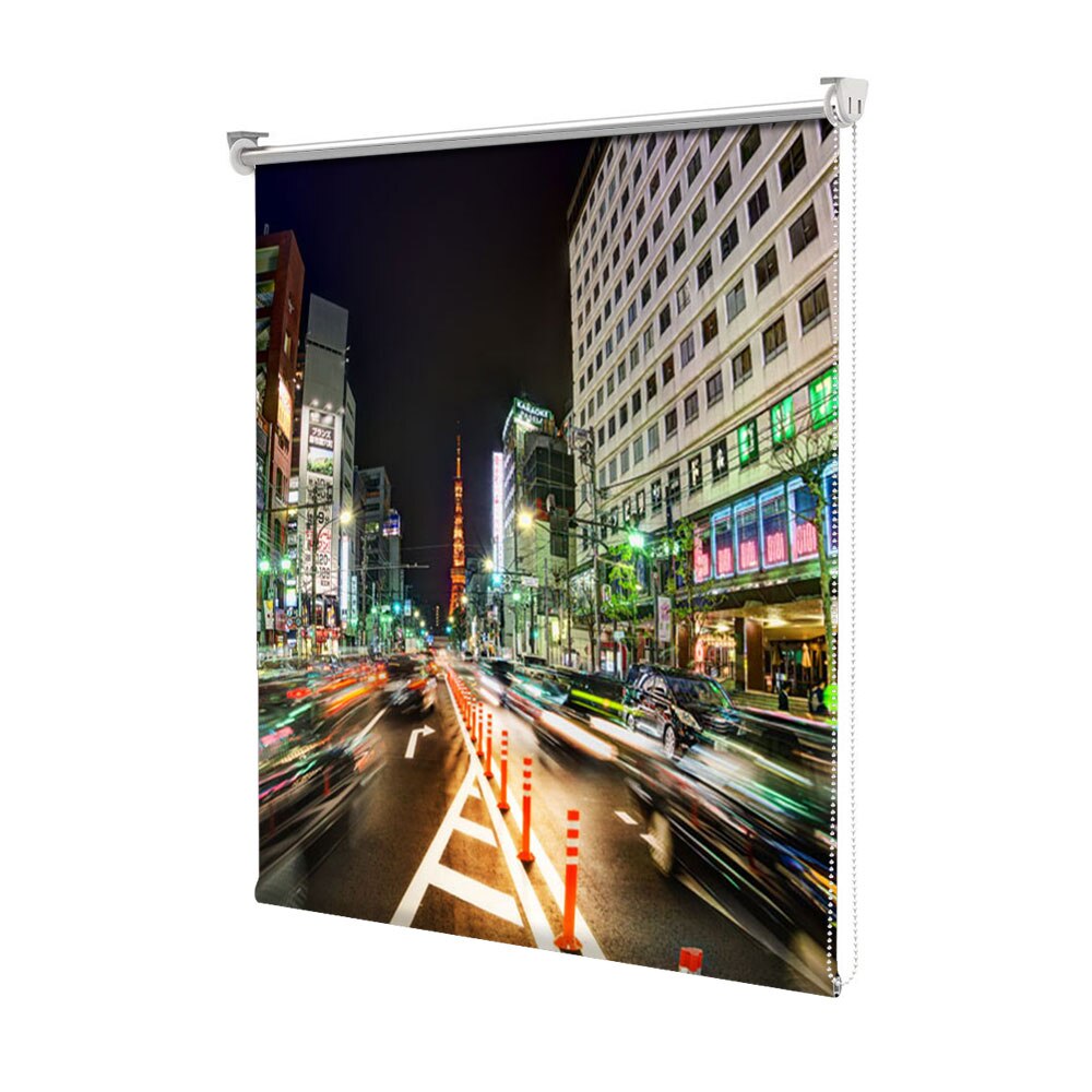 Rolete Art Shade tip Jaluzele cu Rulou si sistem inclus, Strazi in Tokyo, Decoratiuni, Latime 55 cm x Inaltime 250 cm