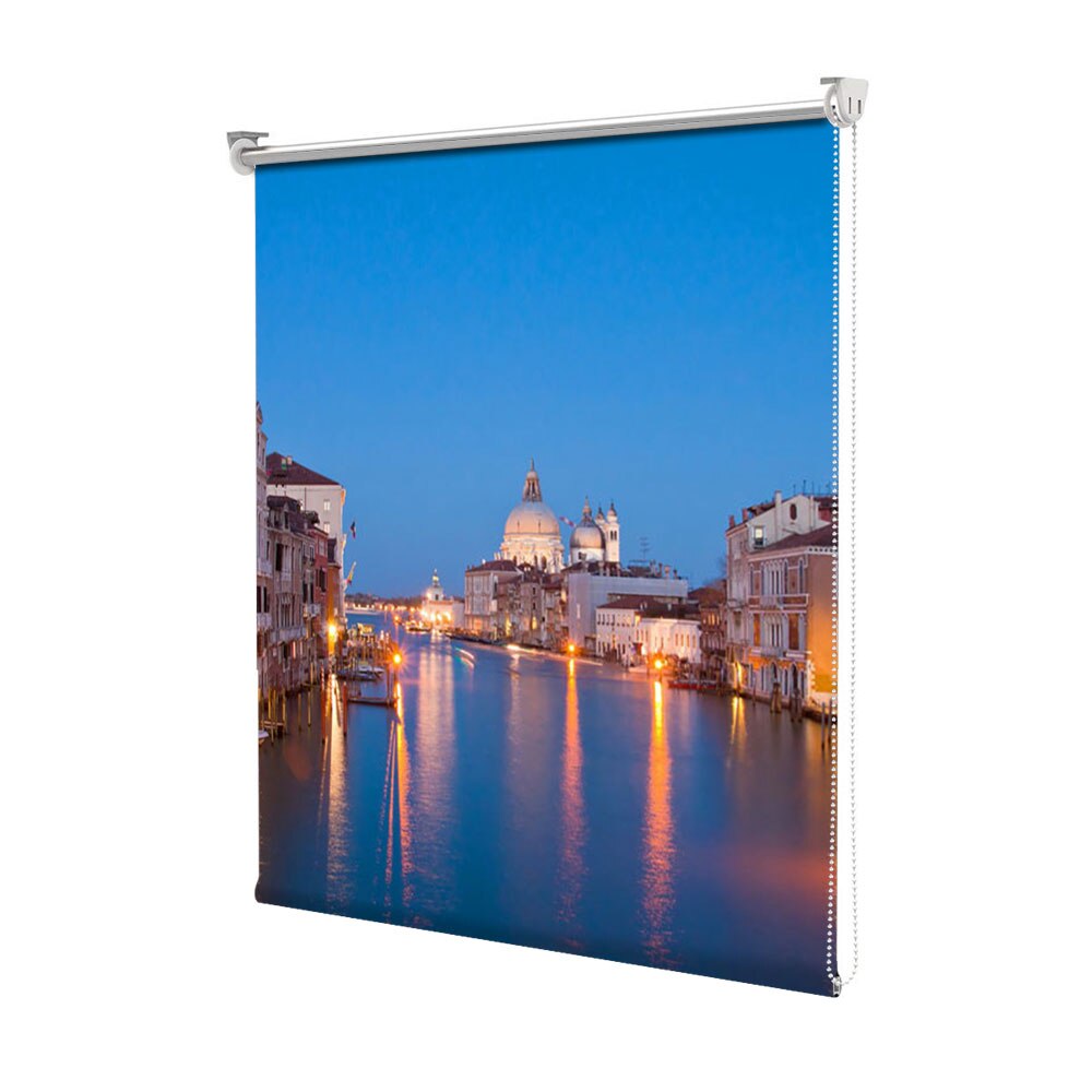 Rolete Art Shade tip Jaluzele cu Rulou si sistem inclus, Lumini pe canal in Venetia, Decoratiuni, Latime 55 cm x Inaltime 250 cm