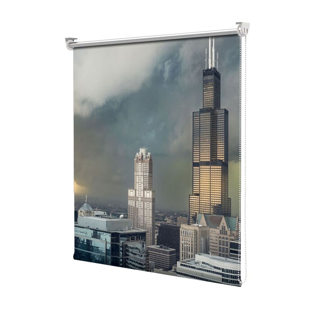 Rolete Art Shade tip Jaluzele cu Rulou si sistem inclus, Se apropie furtuna, Decoratiuni, Latime 55 cm x Inaltime 250 cm