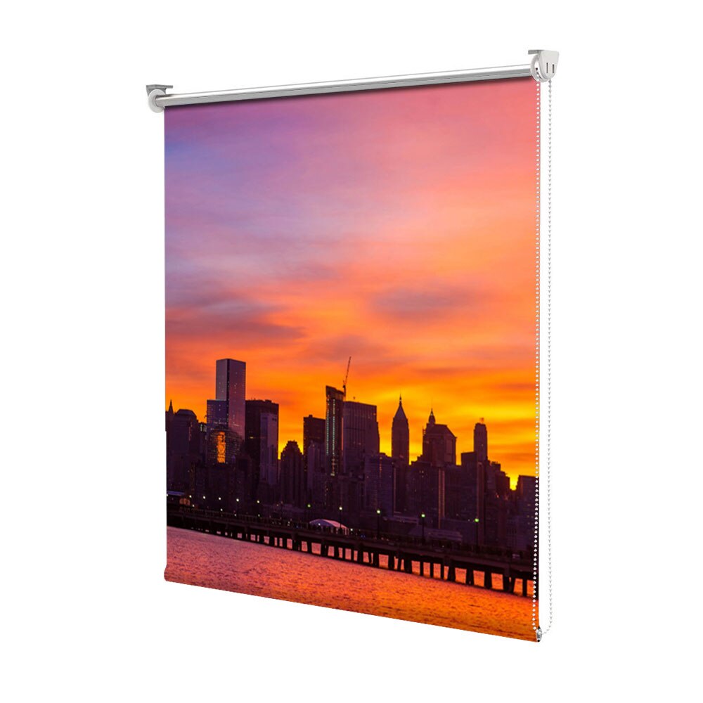 Rolete Art Shade tip Jaluzele cu Rulou si sistem inclus, New York4, Decoratiuni, Latime 55 cm x Inaltime 250 cm
