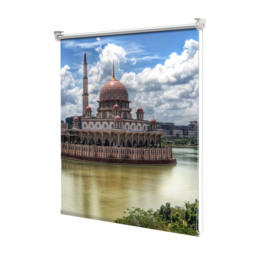 Rolete Art Shade tip Jaluzele cu Rulou si sistem inclus, Moschee in Kuala Lumpur, Decoratiuni, Latime 55 cm x Inaltime 250 cm