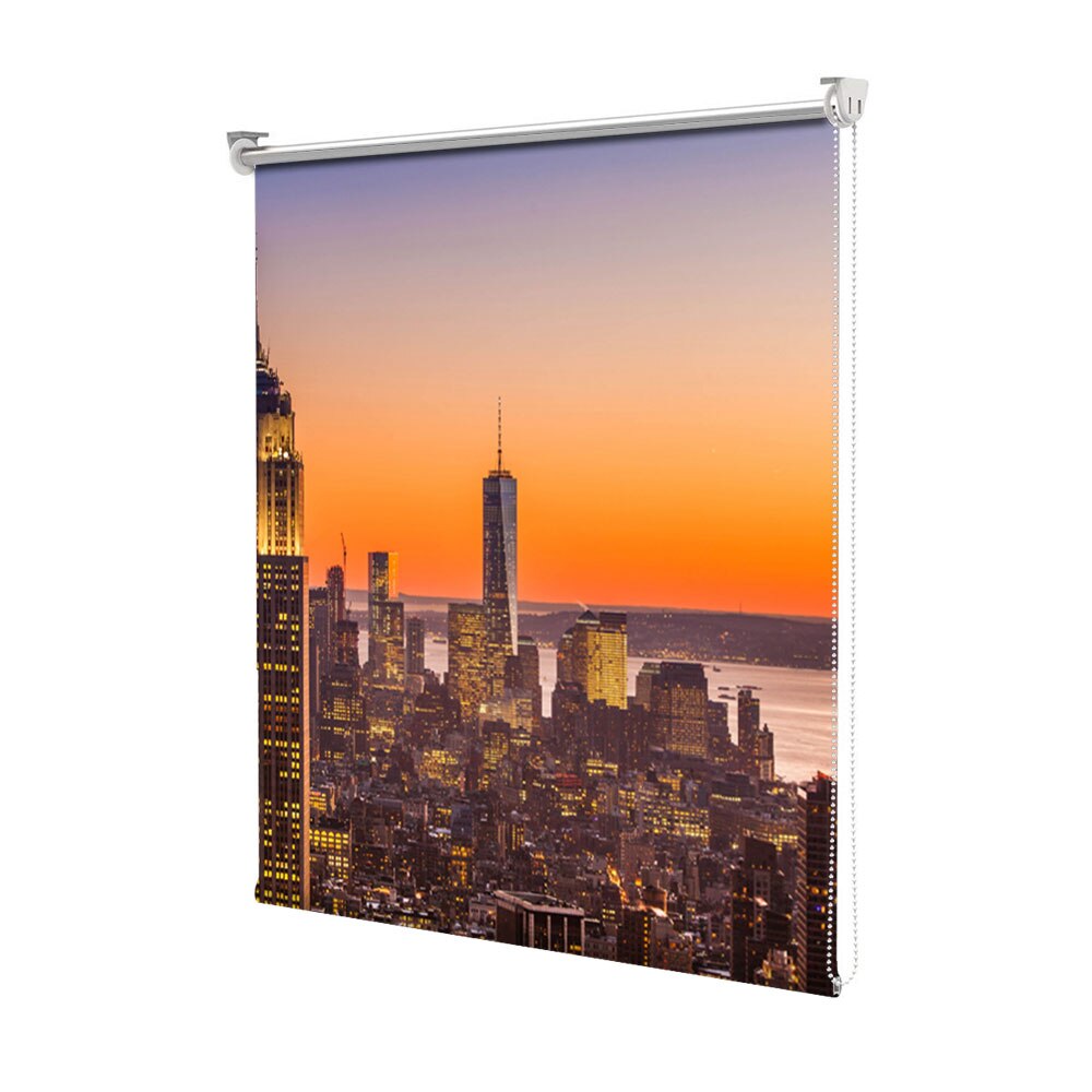 Rolete Art Shade tip Jaluzele cu Rulou si sistem inclus, Plutind peste New York, Decoratiuni, Latime 55 cm x Inaltime 250 cm
