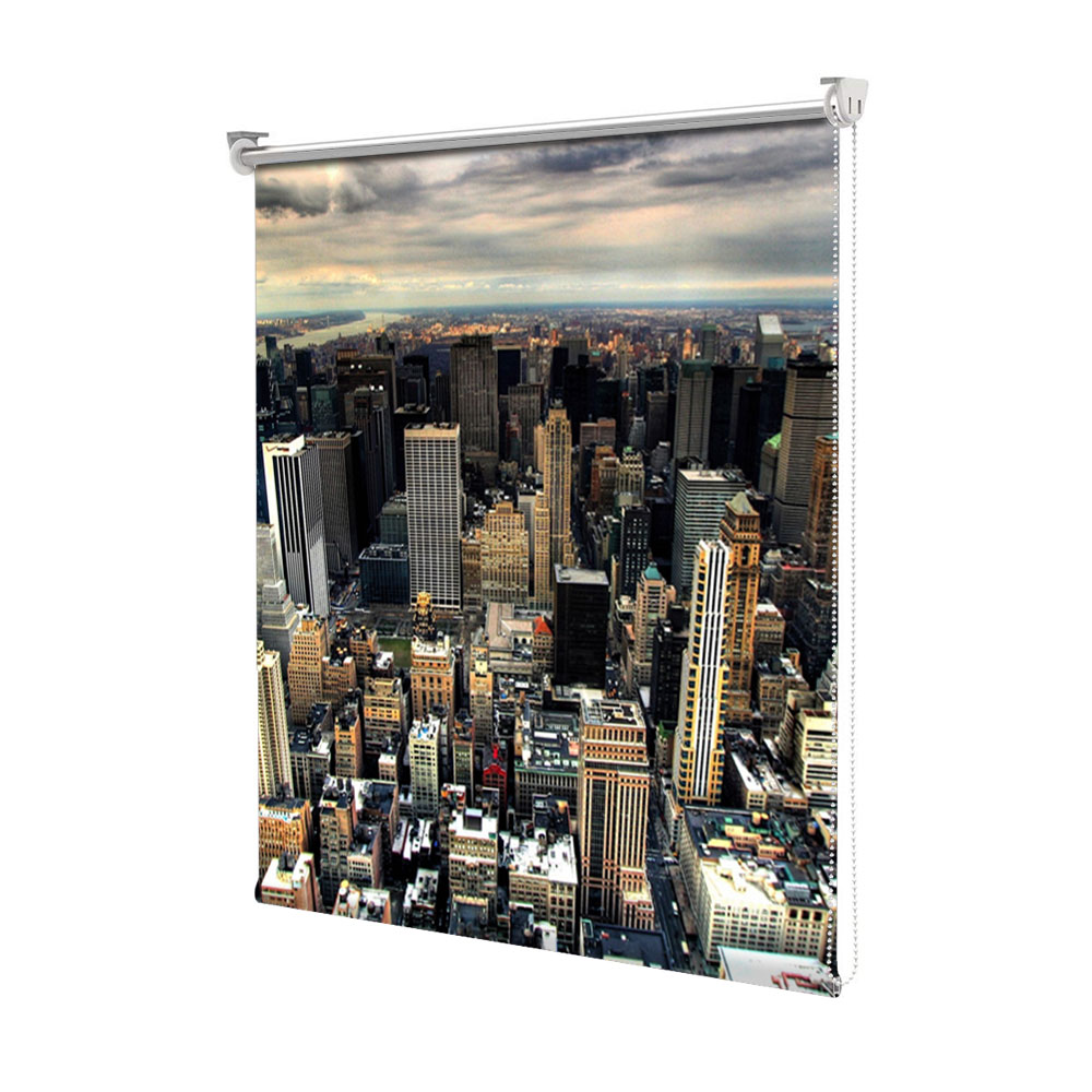 Rolete Art Shade tip Jaluzele cu Rulou si sistem inclus, Manhattan New York, Decoratiuni, Latime 55 cm x Inaltime 250 cm
