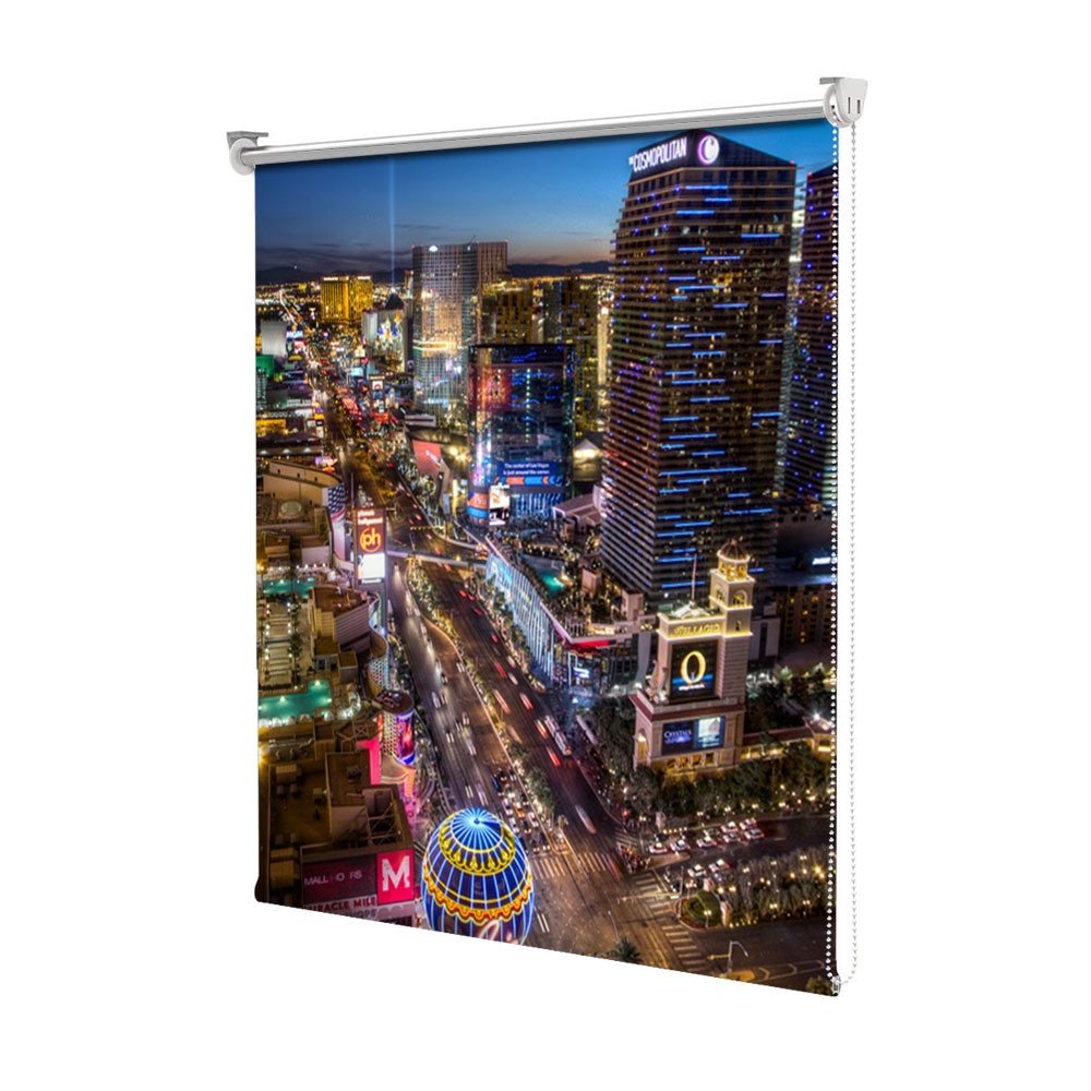 Rolete Art Shade tip Jaluzele cu Rulou si sistem inclus, Bulevard in Las Vegas, Decoratiuni, Latime 55 cm x Inaltime 250 cm