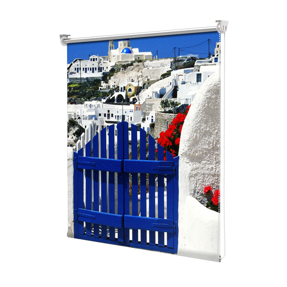 Rolete Art Shade tip Jaluzele cu Rulou si sistem inclus, In Grecia, Decoratiuni, Latime 55 cm x Inaltime 250 cm