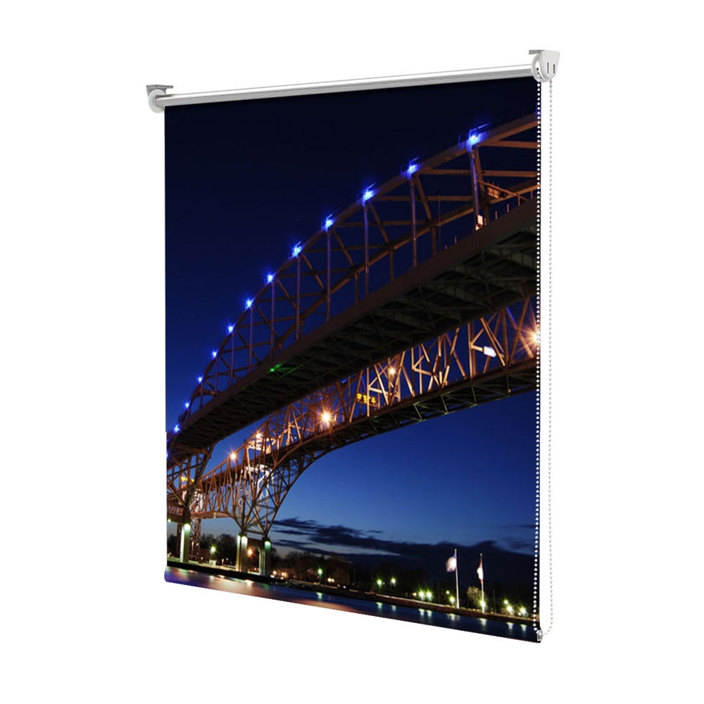 Rolete Art Shade tip Jaluzele cu Rulou si sistem inclus, Pod in oras, Decoratiuni, Latime 55 cm x Inaltime 250 cm