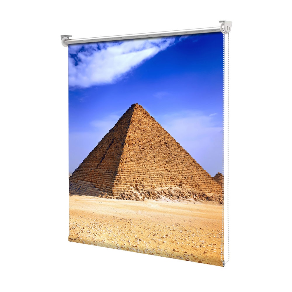 Rolete Art Shade tip Jaluzele cu Rulou si sistem inclus, Pidamida Egipt, Decoratiuni, Latime 55 cm x Inaltime 250 cm
