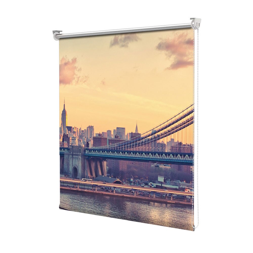 Rolete Art Shade tip Jaluzele cu Rulou si sistem inclus, Pod in New York, Decoratiuni, Latime 55 cm x Inaltime 250 cm