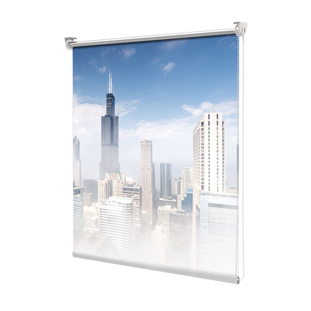 Rolete Art Shade tip Jaluzele cu Rulou si sistem inclus, Ceata in Chicago, Decoratiuni, Latime 55 cm x Inaltime 250 cm