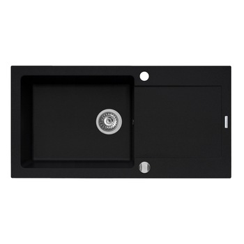 Chiuveta Pyramis MIDO, 1 cuva si 1 picurator, 1000x500mm, adancime 200mm, reversibila, Pyragranite carbon Chiuveta Pyramis MIDO, 1 cuva si 1 picurator, 1000x500mm, adancime 200mm, reversibila, Pyragranite carbon