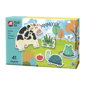 Joc educativ magnetic AS - Animale, 41 piese Joc educativ magnetic AS - Animale, 41 piese