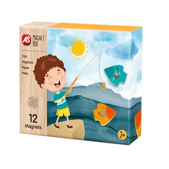 Joc magnetic AS - Pescuitul, 12 piese Joc magnetic AS - Pescuitul, 12 piese