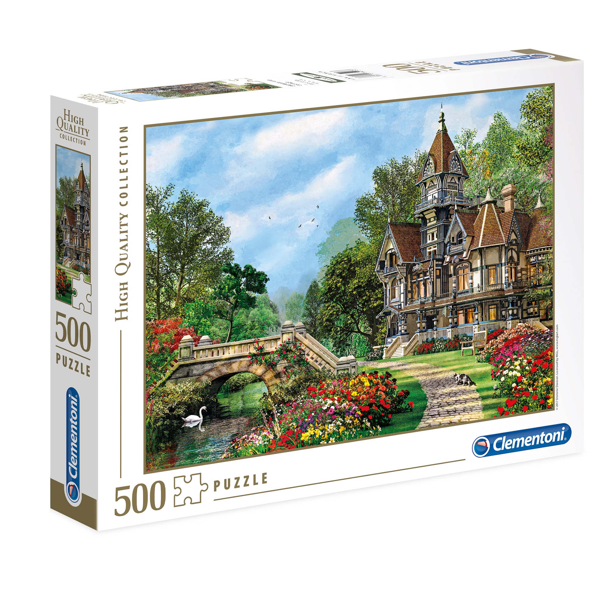 Puzzle Clementoni - Old waterway cottage, 500 piese