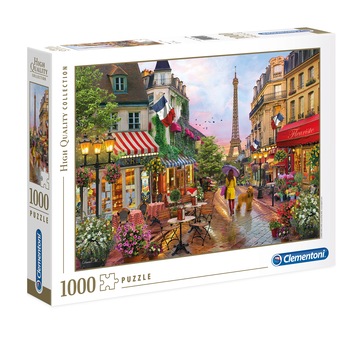 Puzzle Clementoni - Flowers in Paris, 1000 piese Puzzle Clementoni - Flowers in Paris, 1000 piese