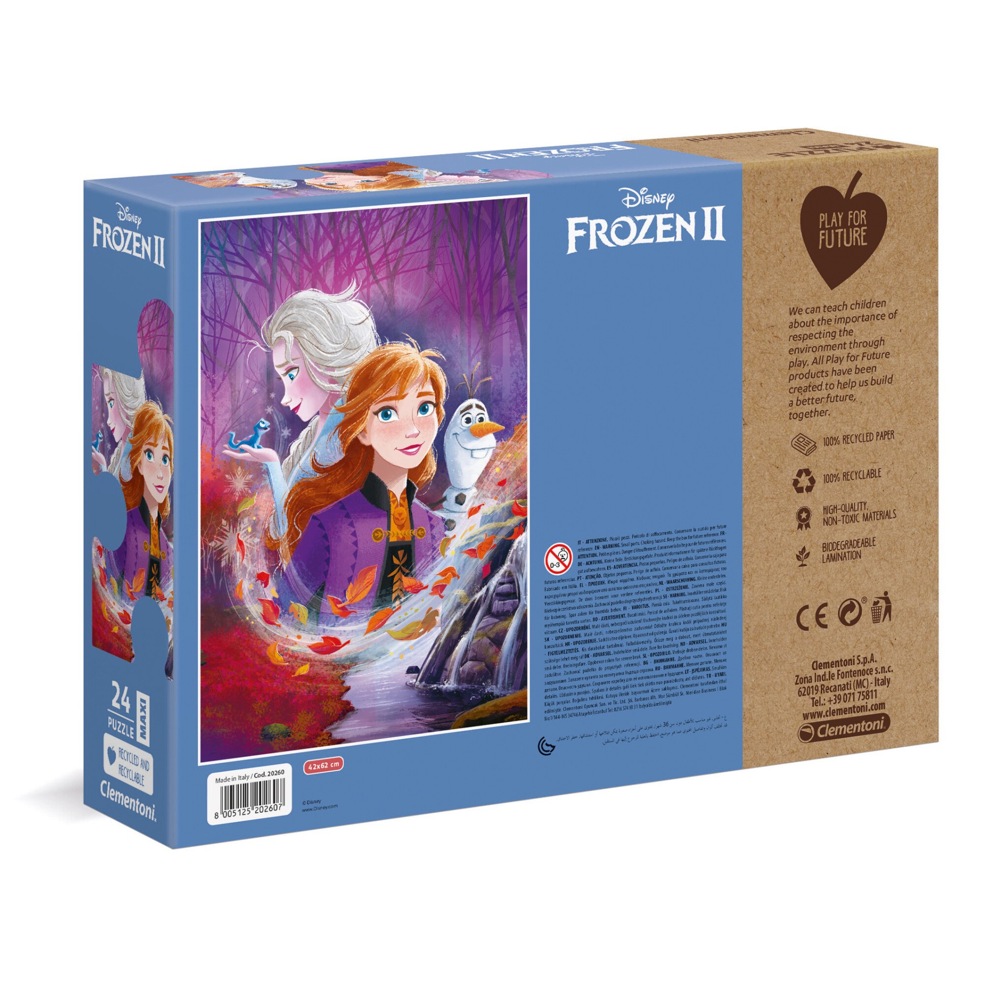 Puzzle maxi Clementoni - Disney Frozen II, 24 piese - eMAG.ro